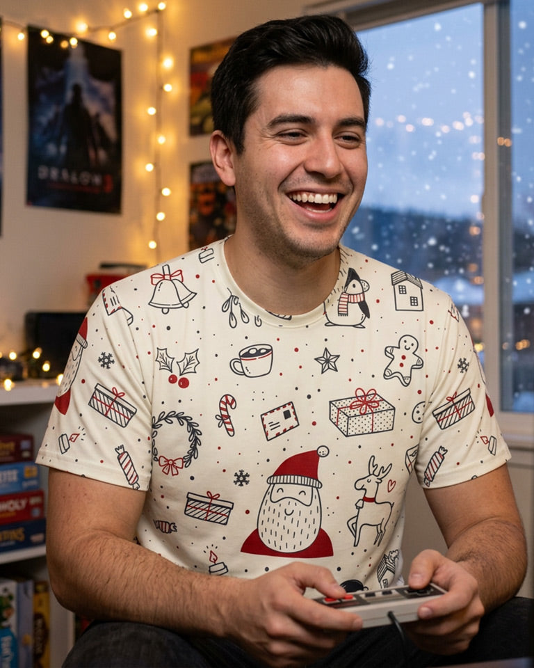 Cute Christmas Doodles - All-Over Tee