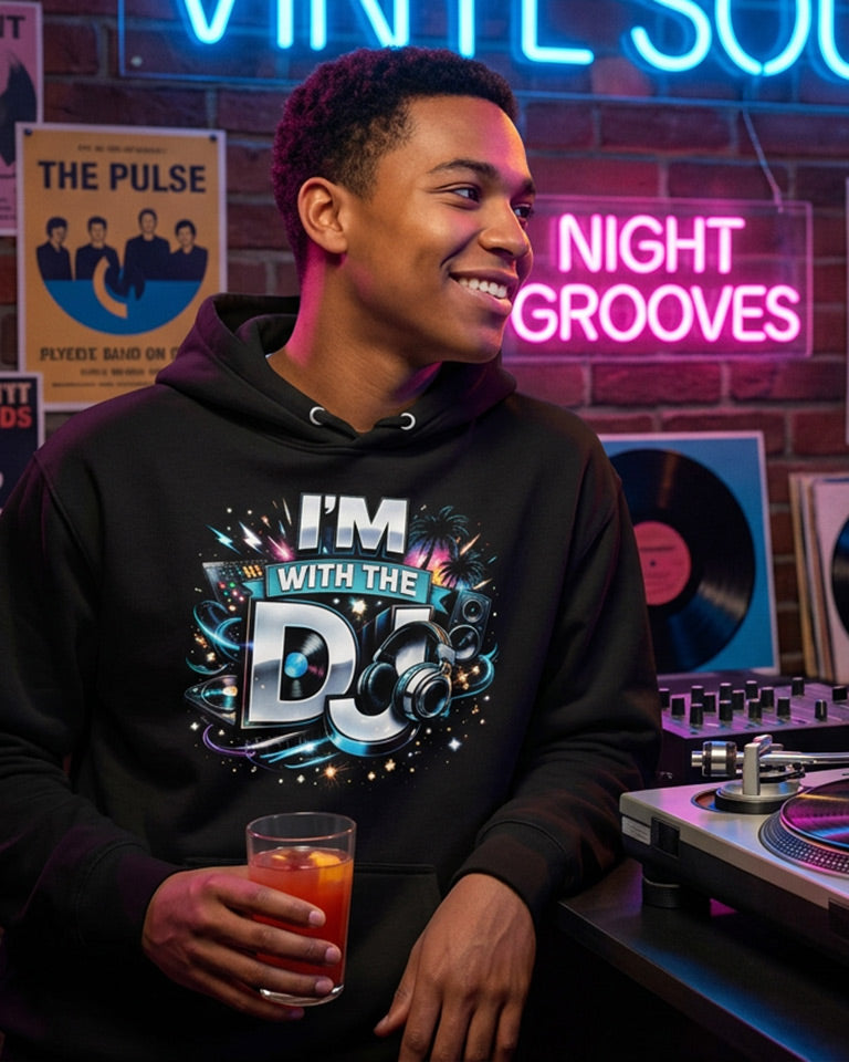 I'm With The DJ - Premium Hoodie