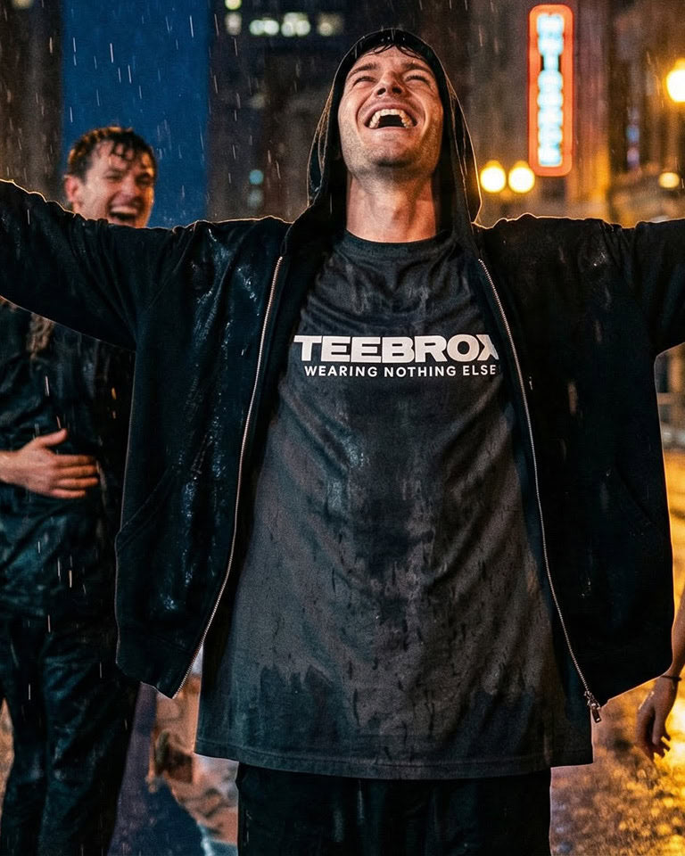 Teebrox - Oversized Faded Tee